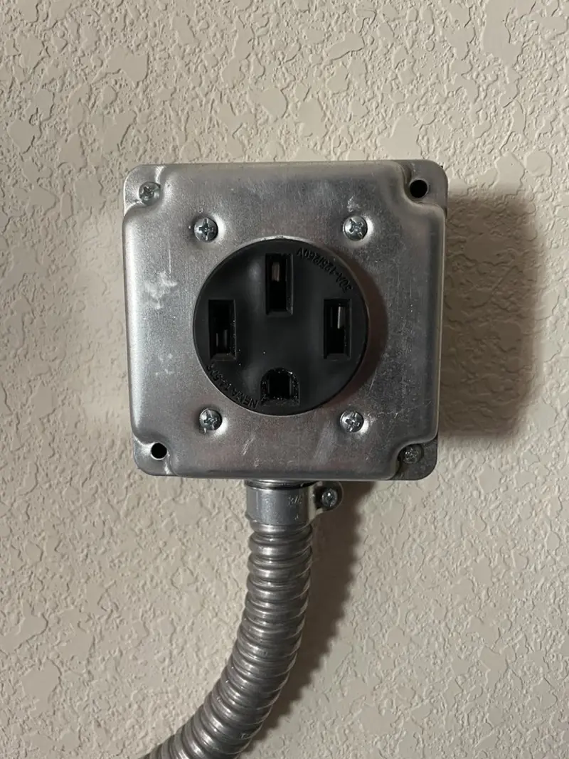 NEMA 14-50 outlet installed for Electrical Panel Upgrade in Soquel